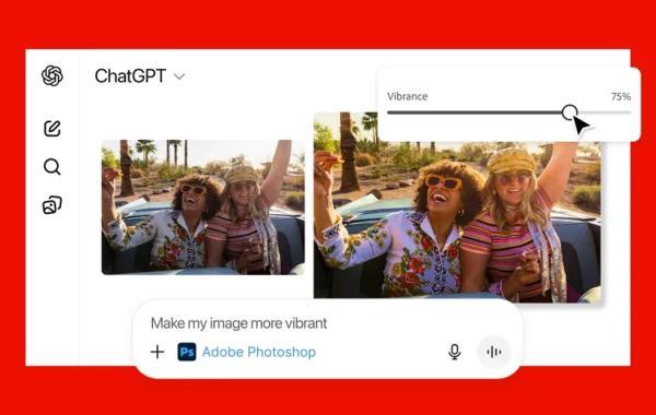 فتوشاپ و آکروبات رسماً به ChatGPT آمدند؛ ویرایش عکس با دستور متنی